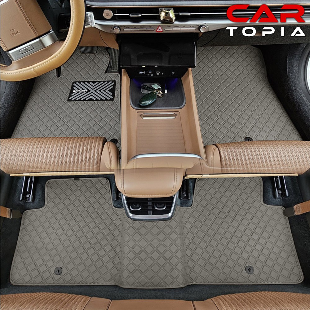 토요타 프리우스 5세대 1열+2열 스퀘어 가죽 바닥매트 카매트 자동차 발판 용품, 토프, 프리우스 5세대 플러그인 하이브리드 49,800원