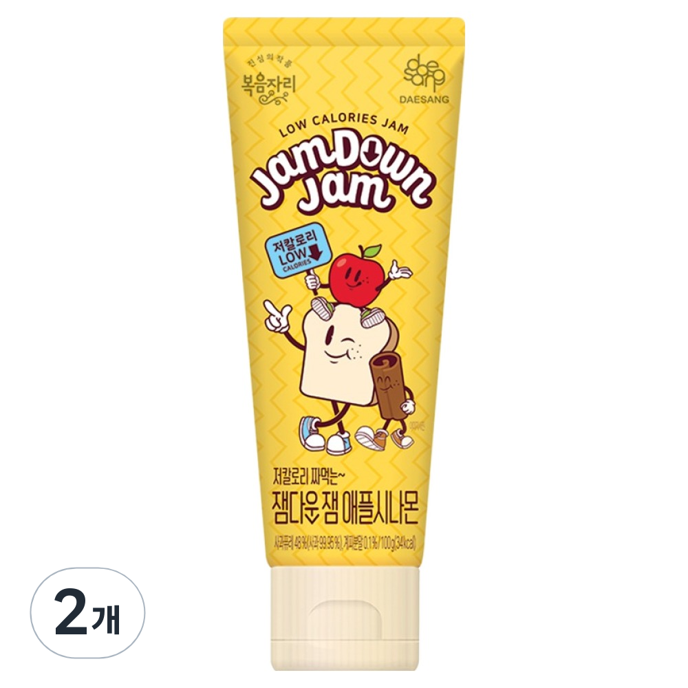 복음자리 짜먹는 잼다운잼 애플시나몬, 2개, 100g 7,500원