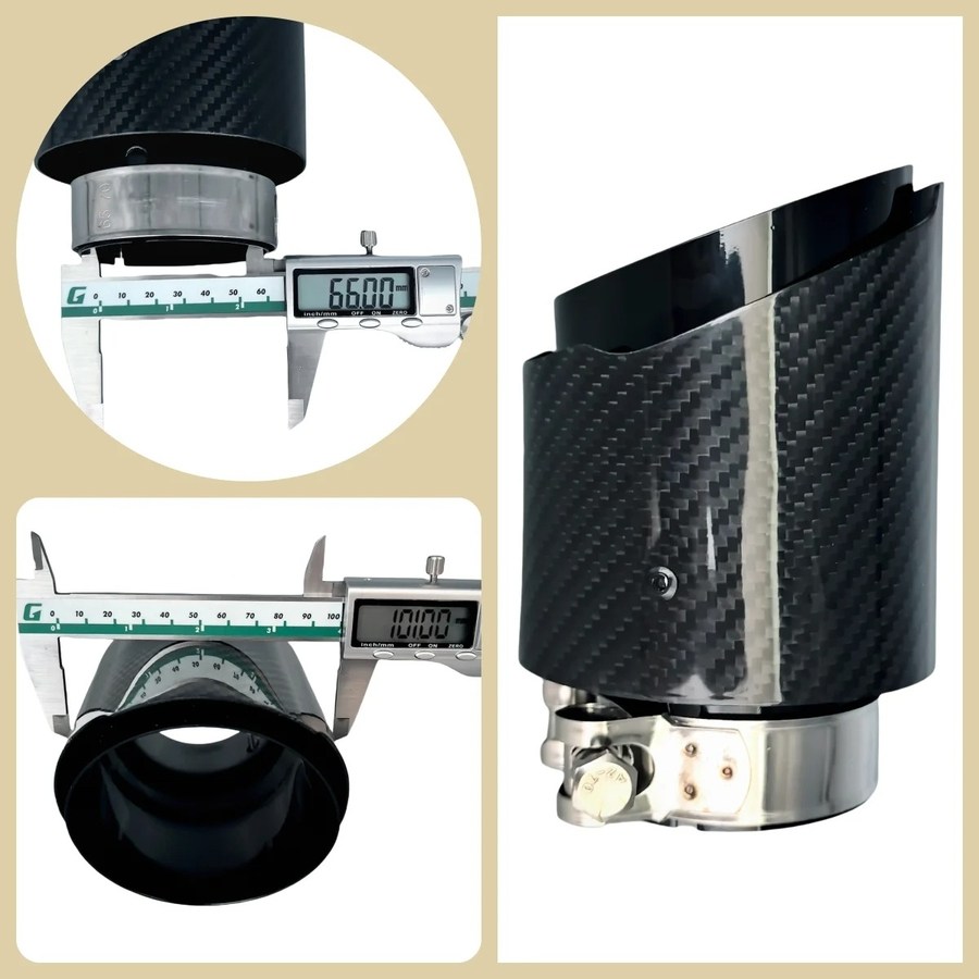 자동차 호환 튜닝 카본 머플러팁 배기팁 유니버설 타입 블랙 싱글 듀얼 32,800원