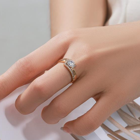 NXNA S925 14K 도금 패션 큐빅 반지 여친 액세서리 CZW-JZ003 47,500원