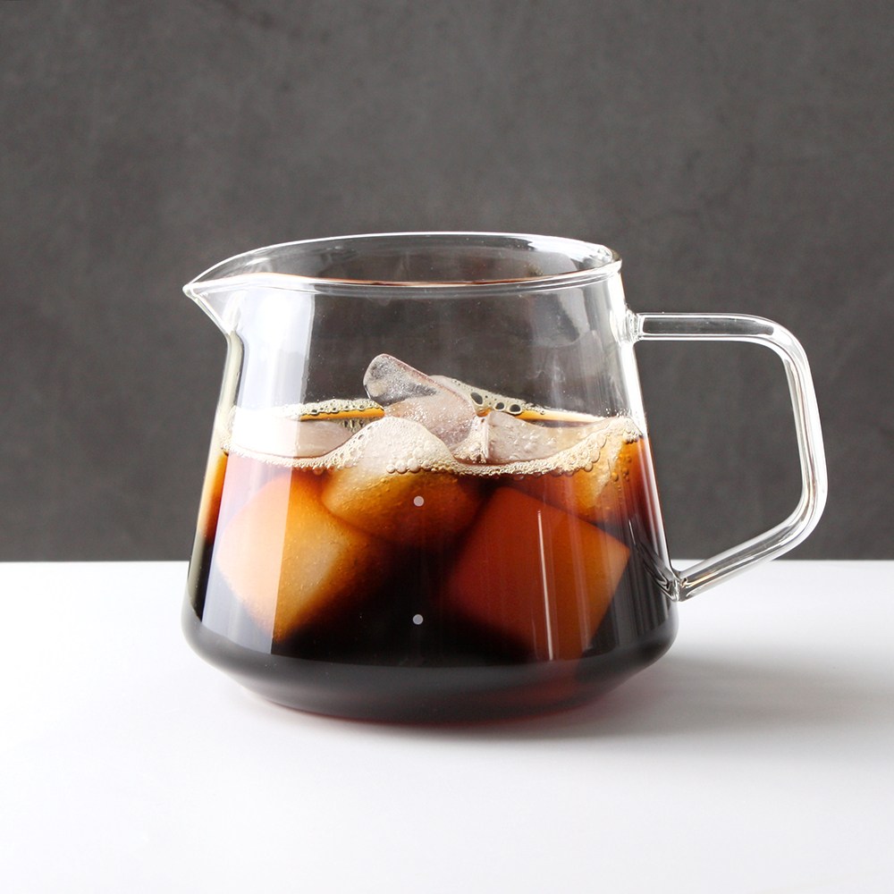 핸드드립 커피서버 650ml 계량 커피주전자 유리 핸드드립서버, 단품, 1개, 650ml 5,900원