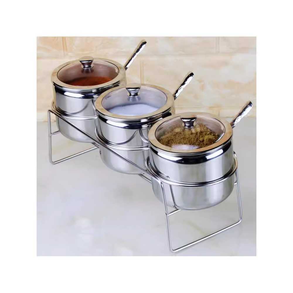 스테인리스 업소용 테이블 양념통 식당 다대기 스푼 조미료통 3종세트 37,000원