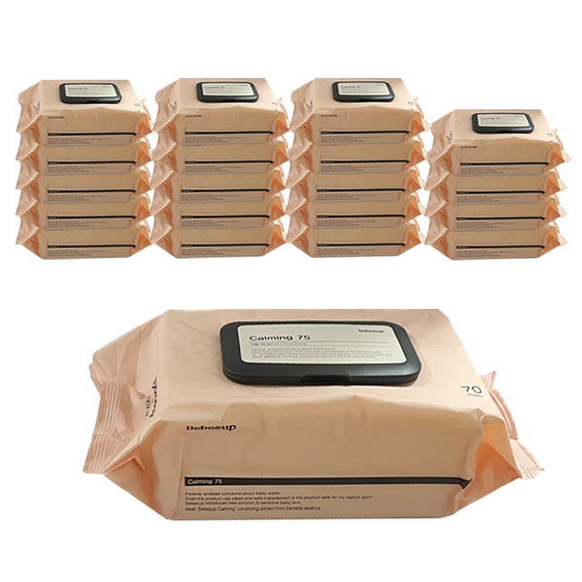 베베숲 카밍 75 유아물티슈 캡형, 20개, 70매, 408g 38,000원