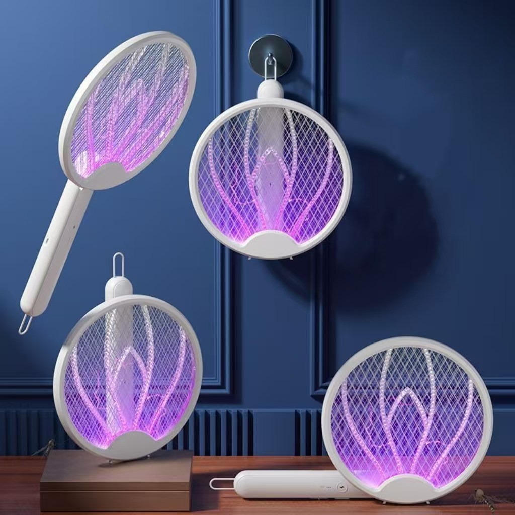 AIDU usb 충전식 전기 모기채 회전 접이식 파리채 자동 모기 유인 라켓 모기 퇴치등 11,500원