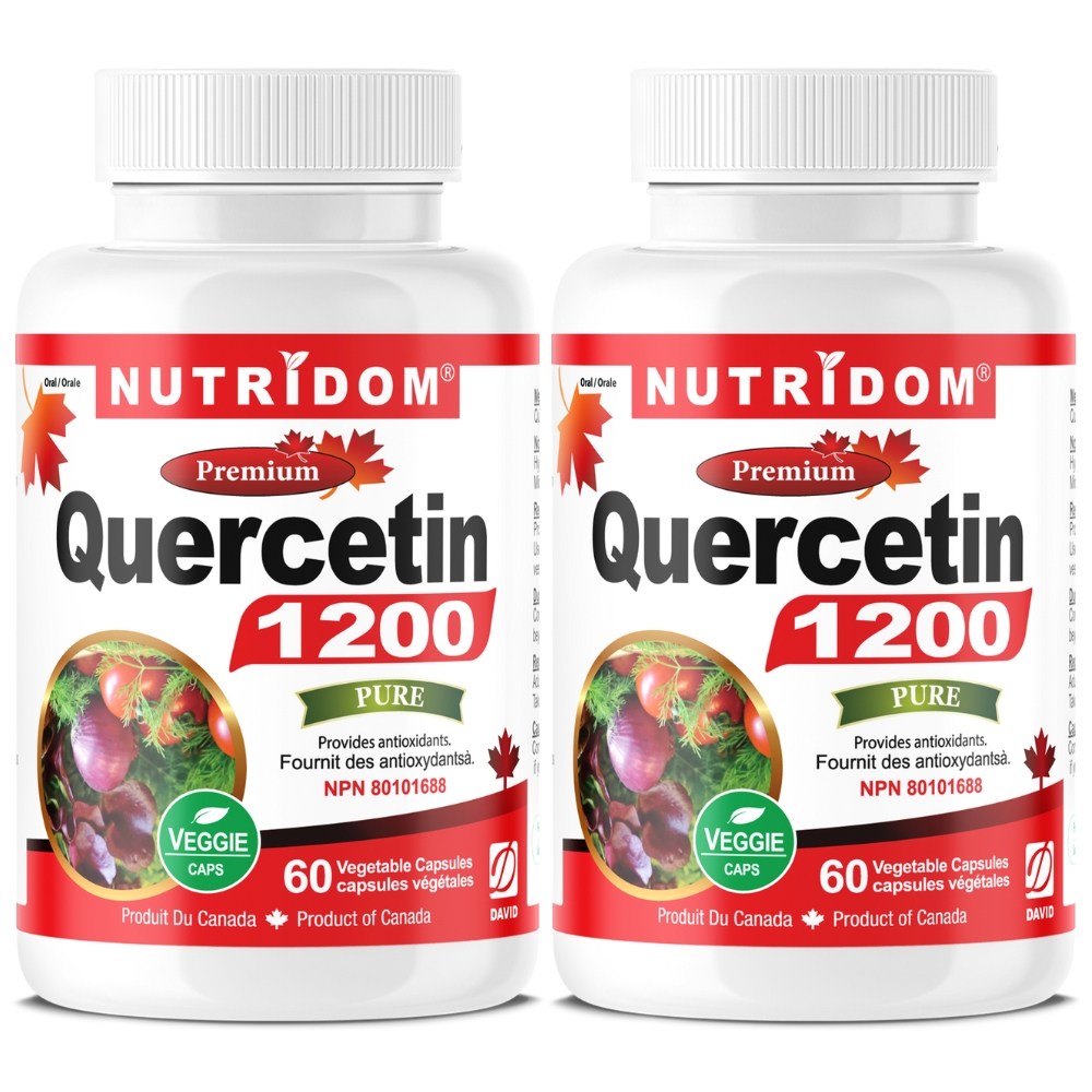 (2병) 캐나다 뉴트리돔 고함량 퀘르세틴 케르세틴 1200 Quercetin 1200 60식물성캡슐, 60정, 2개 44,640원