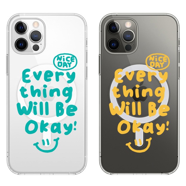 아이폰17 시리즈 해피 스마일 투명 맥세이프 케이스 13,200원