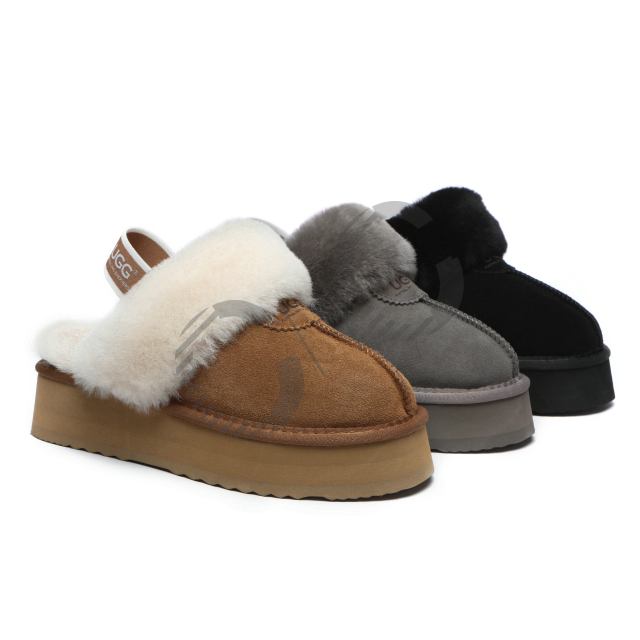 어그슬리퍼 AS UGG 키높이 플랫폼 밴딩 와플 양털 슬리퍼 탈부착 82,580원