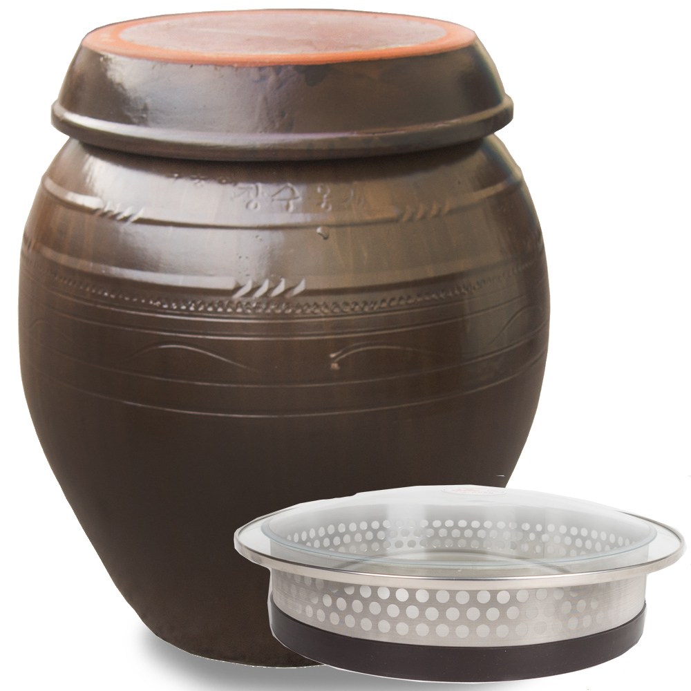 장수옹기 숨쉬는 옹기 항아리 소금 오미자 막걸리 된장 장독대, 1개 182,000원