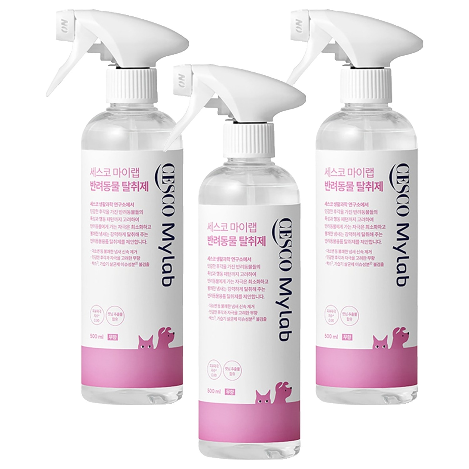 세스코 마이랩 반려동물 탈취제, 500ml, 3개, 무향 22,000원