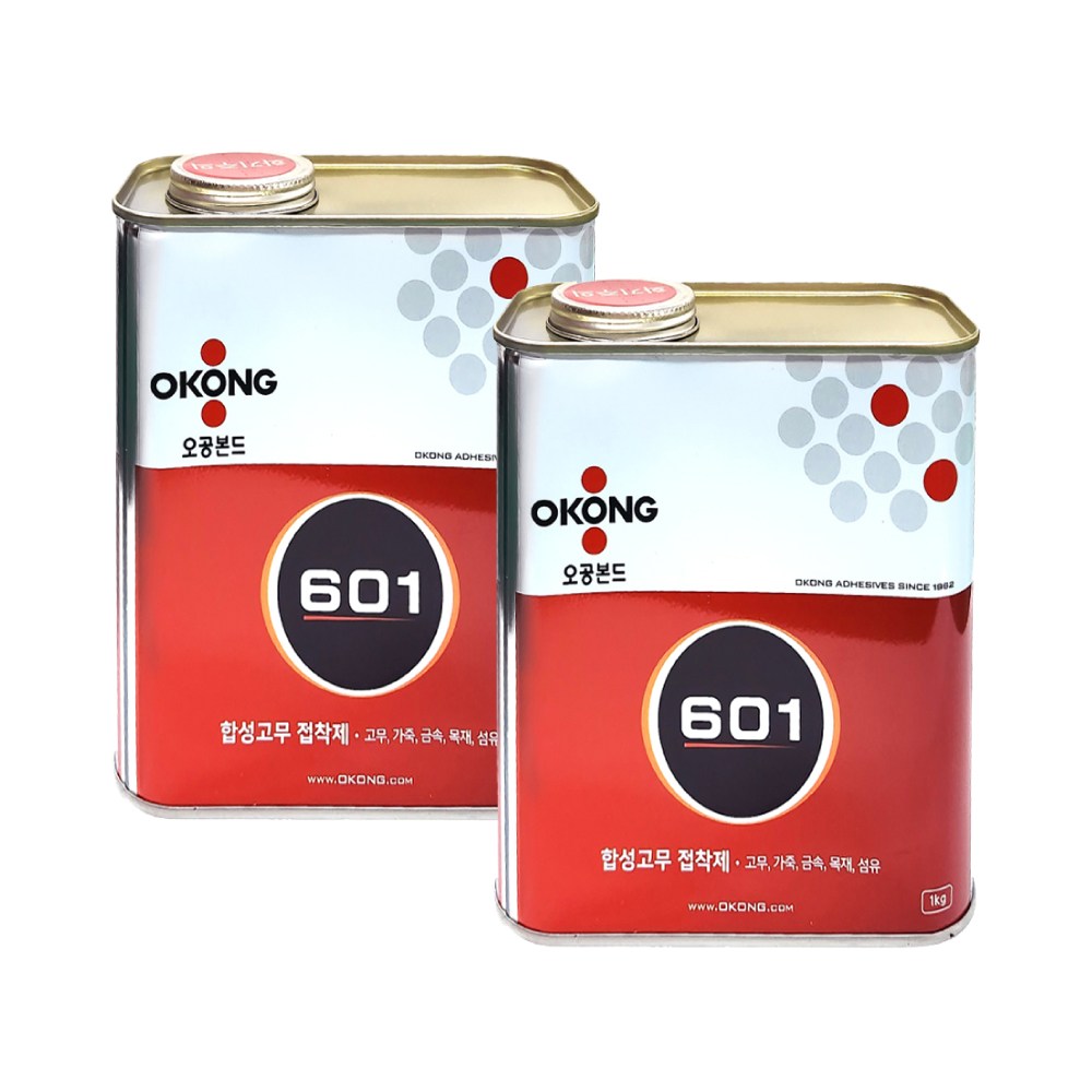 오공 601_1 공업용 산업용 합성 고무 가죽 본드 접착제 1kg 2개 1세트, 2개 22,900원