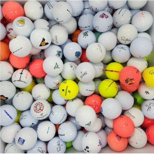 백돌이 초보자 로스트볼 토탈브랜드혼합 A A-급100구 45,000원