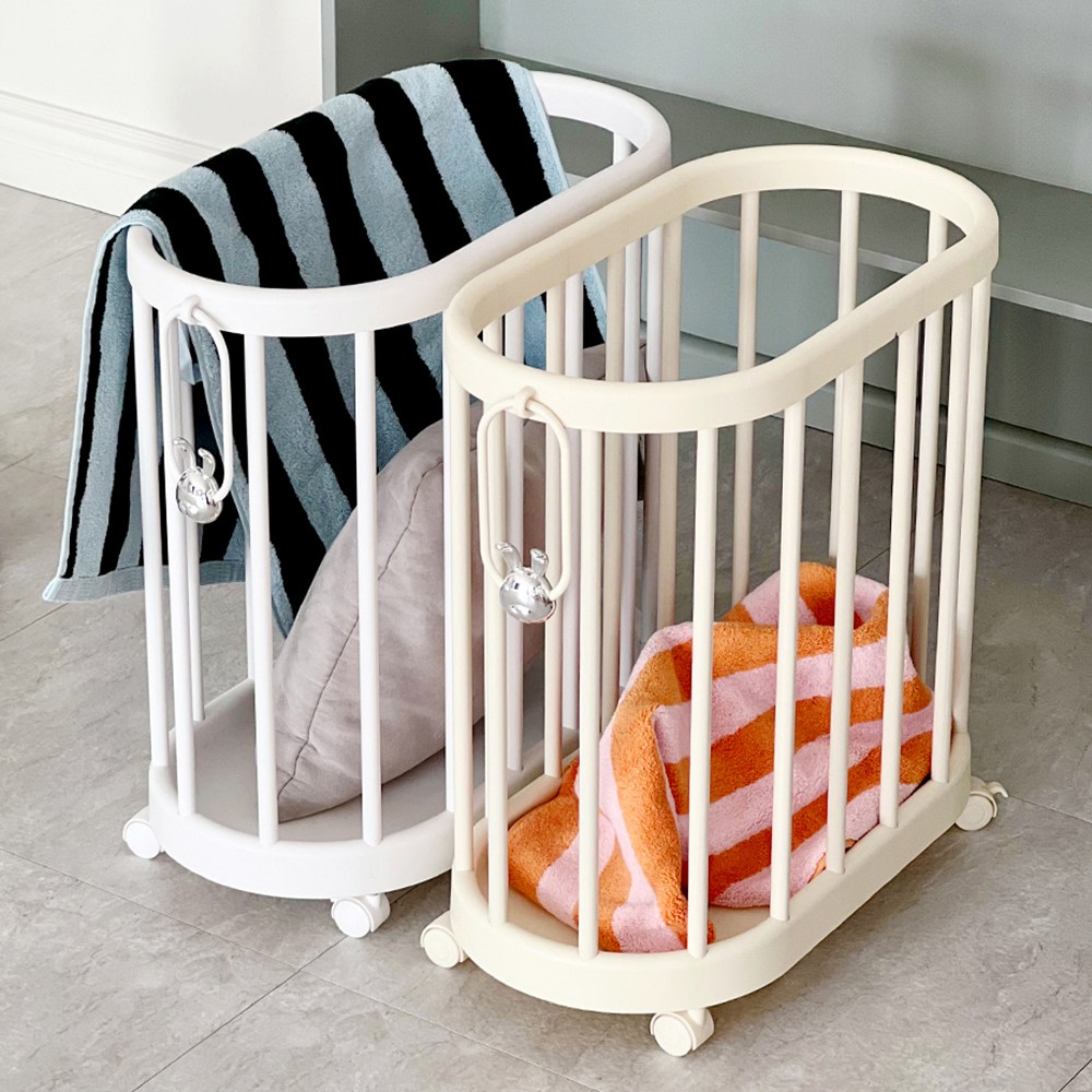 [SNS핫템] 루시아이 토끼 핸들 틈새 빨래바구니, 화이트 19,850원