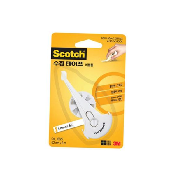 2mmx8m 4 수정액 스카치 1652 미니필 수정테이프 글씨수정 리필 3,120원