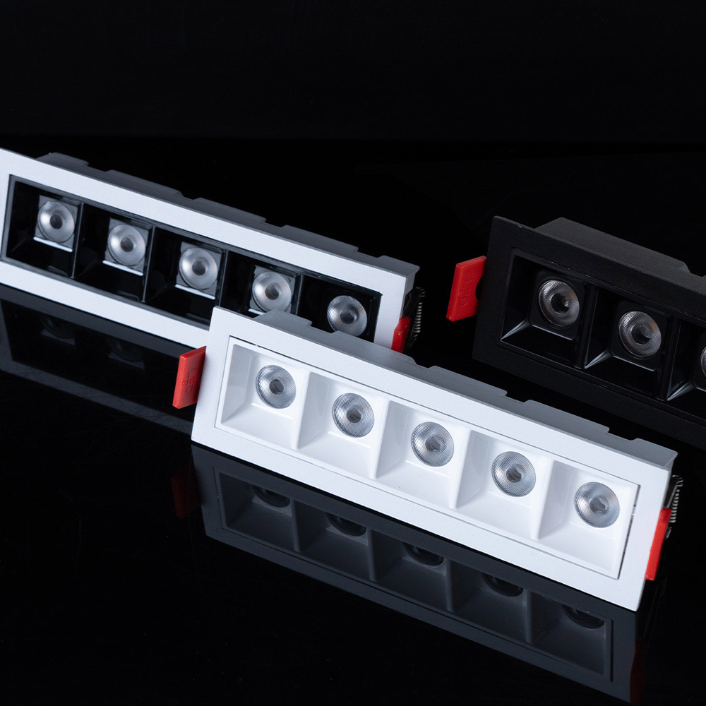 멀티 사각 스타 매입등 LED 10W 5구 페이드인아웃 타공143x35 플리커프리 오스람칩 KS 27,000원