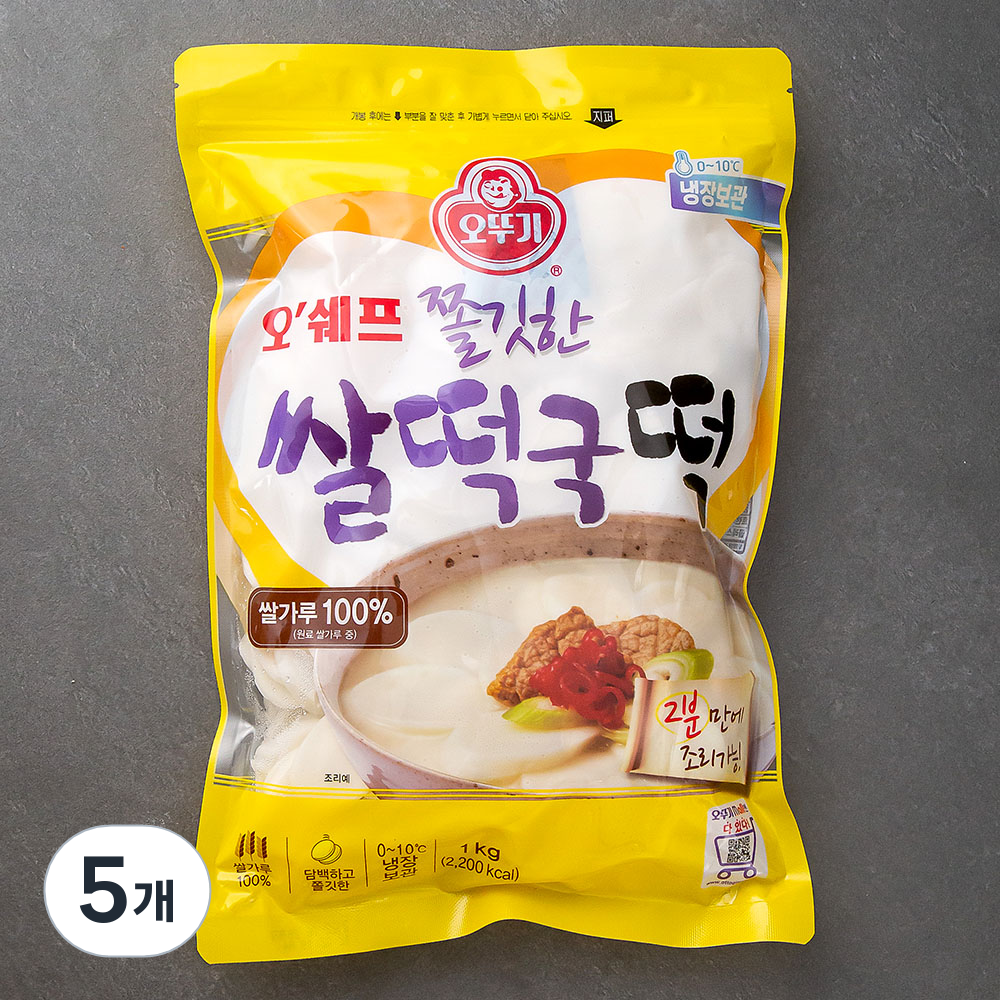 [로켓프레시] 오뚜기 오쉐프 쫄깃한쌀떡국떡 22,550원