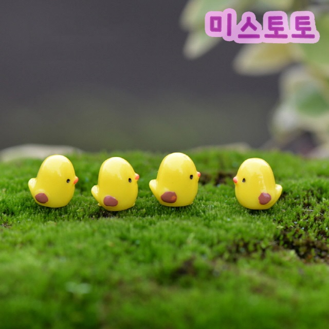 미스토토 테라리움 만들기 재료 미니병아리 피규어, 1개 230원