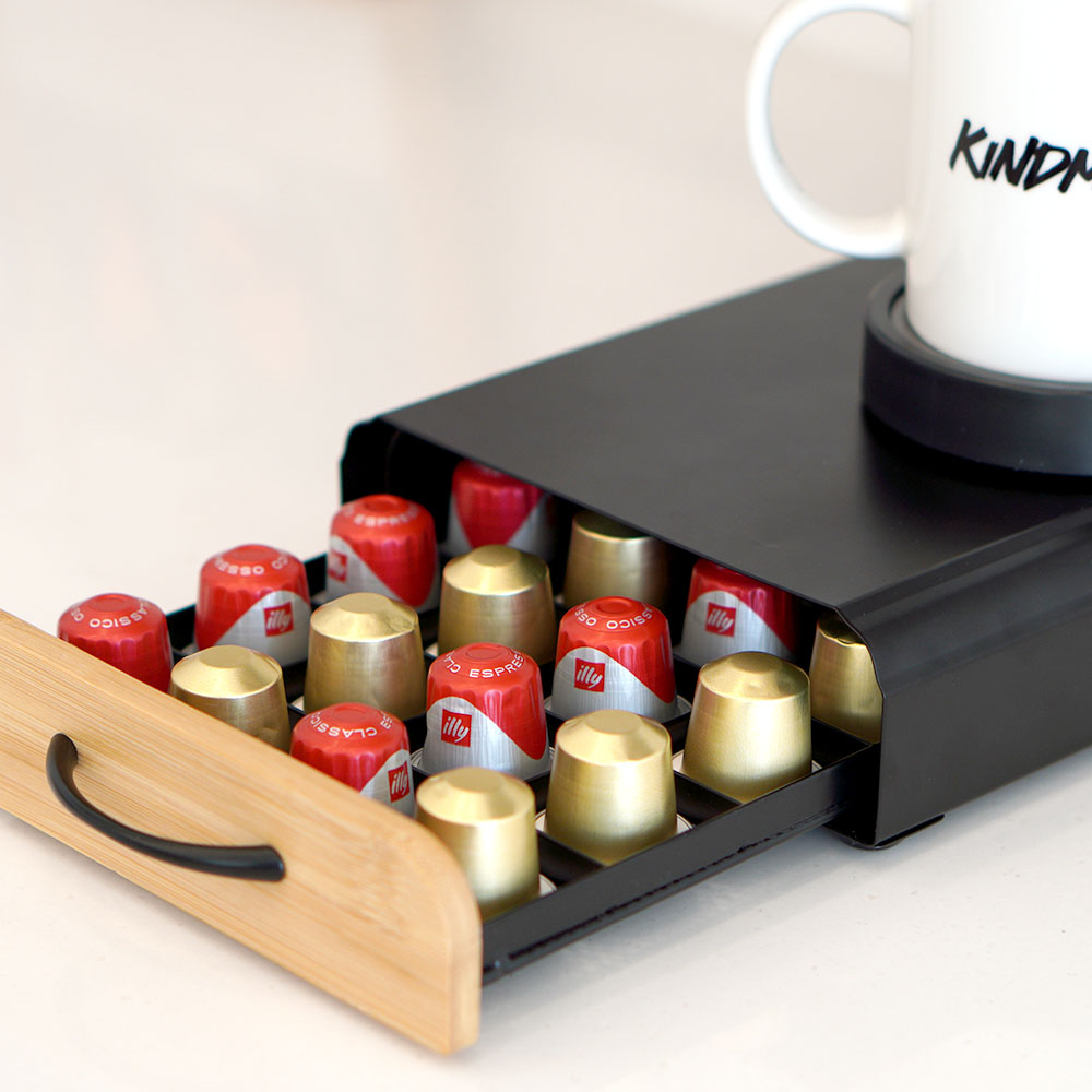 친절한마이쮸 서랍형 우드 포인트 커피캡슐 보관함 40구 홈카페 인테리어 캡슐, 1개, 우드포인트 26,800원