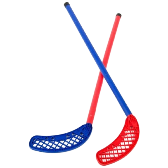 이도스포츠 플로어 스틱 하키채 체육 교구 (스틱 2p + 공 1p ) 레드 블루 B타입 78 x 23cm, 2개 1세트, 레드 + 블루 9,900원