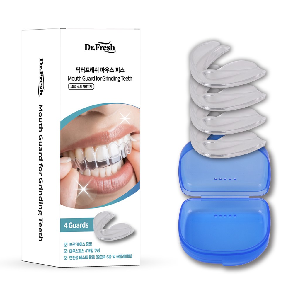 닥터프레쉬 이갈이방지 수면 마우스피스 4p, 1세트 19,900원