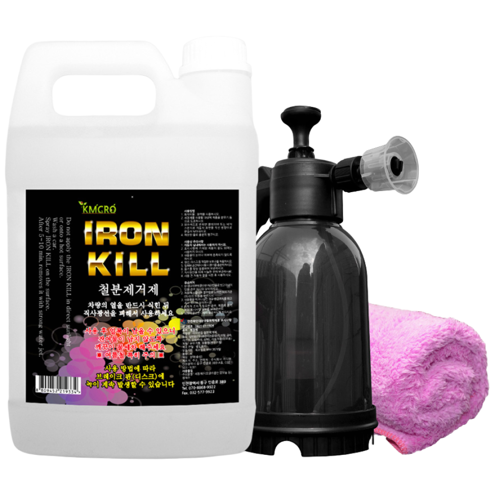 가우디 아이언킬 4리터 자동차 대용량 철분제거제 세차 휠 철분제거 4리터, 4L, 1세트 20,420원
