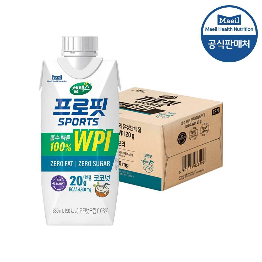 셀렉스 프로핏 스포츠 드링크 330ml  코코넛 12팩 38,500원