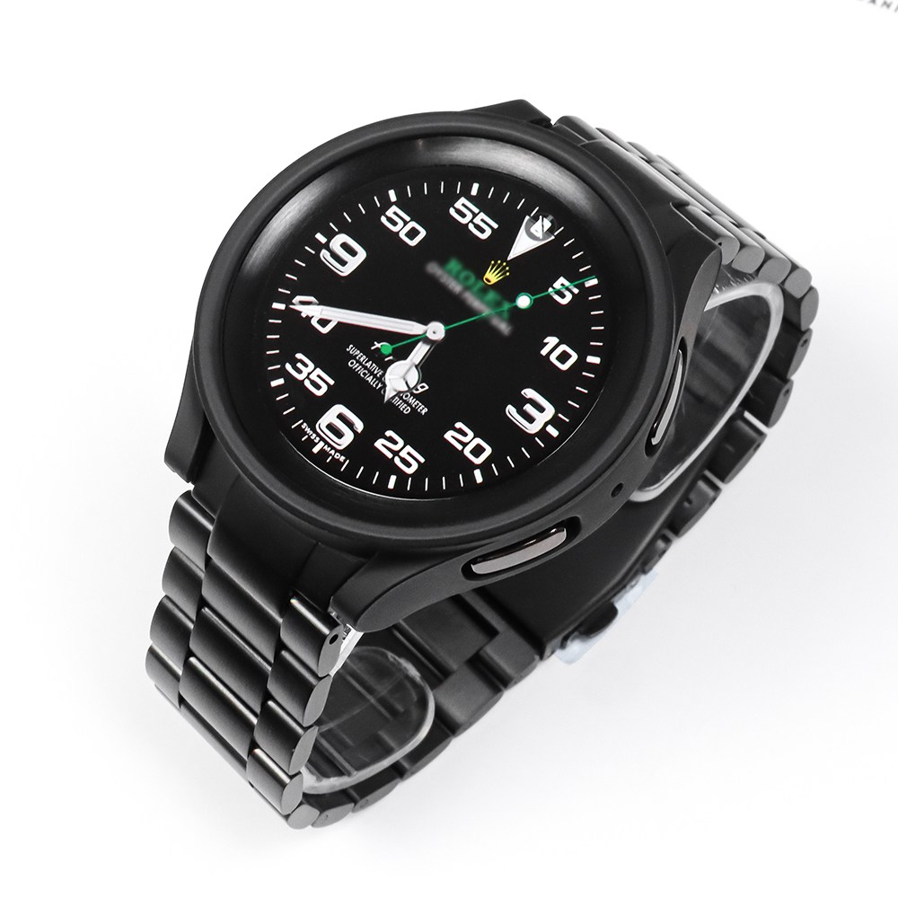 갤럭시워치5 프로 45mm 프리미엄A 날개형 메탈 스트랩, 13-2 블랙 (+돌돌이), 1개 18,500원