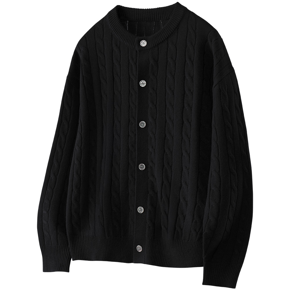 팀스핏 남성용 빅사이즈 오버핏 케이블 라운드 니트 가디건 39,900원