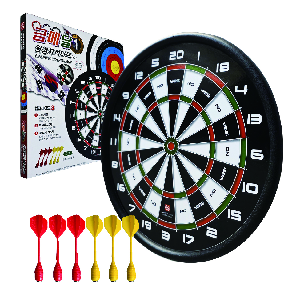 금메달 원형 자석다트 정통, 혼합색상, 1세트 14,700원