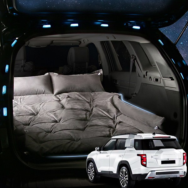 SUNCARMAT 토레스 스웨이드 에어매트 트렁크 바닥 매트 자동충전 차량용 차박 캠핑 튜닝 60,000원