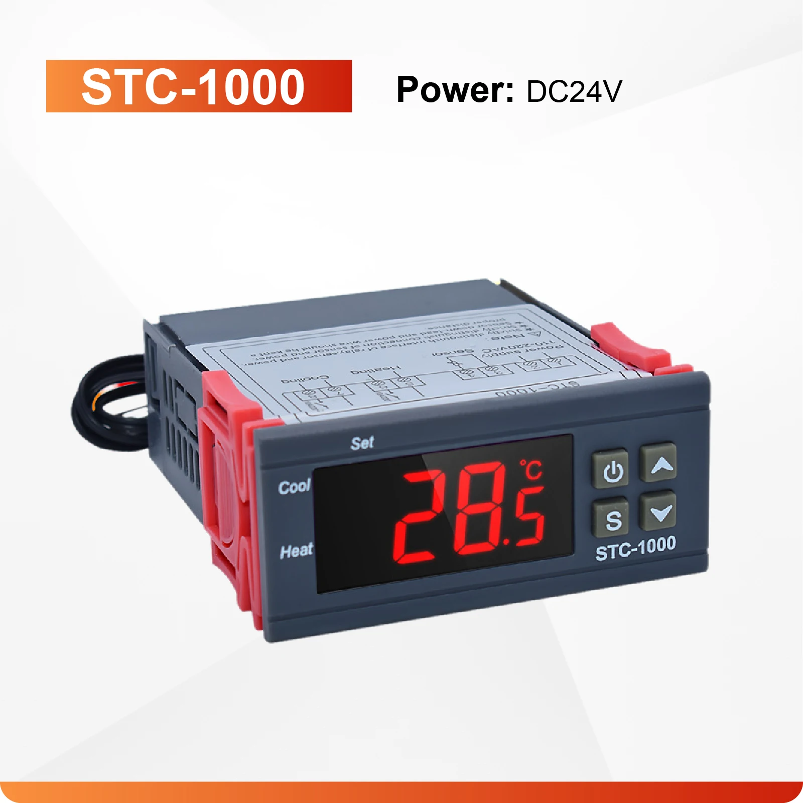 디지털 온도 조절기 STC-1000/3000 12V 24V 220V 인큐베이터 냉각 및 가열용 LED 디스플레이 릴레이 제어 21,300원