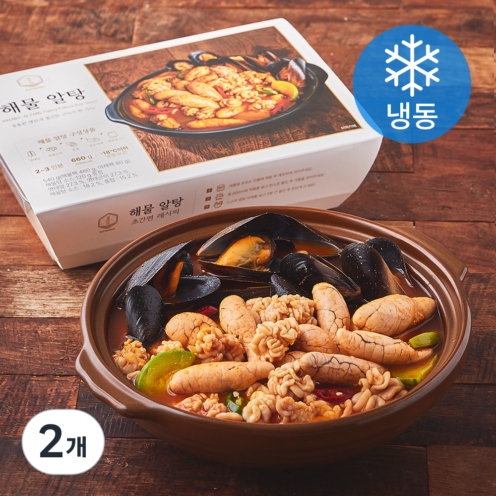 [로켓프레시] 설래담 해물 알탕 (냉동), 660g, 2개 29,000원