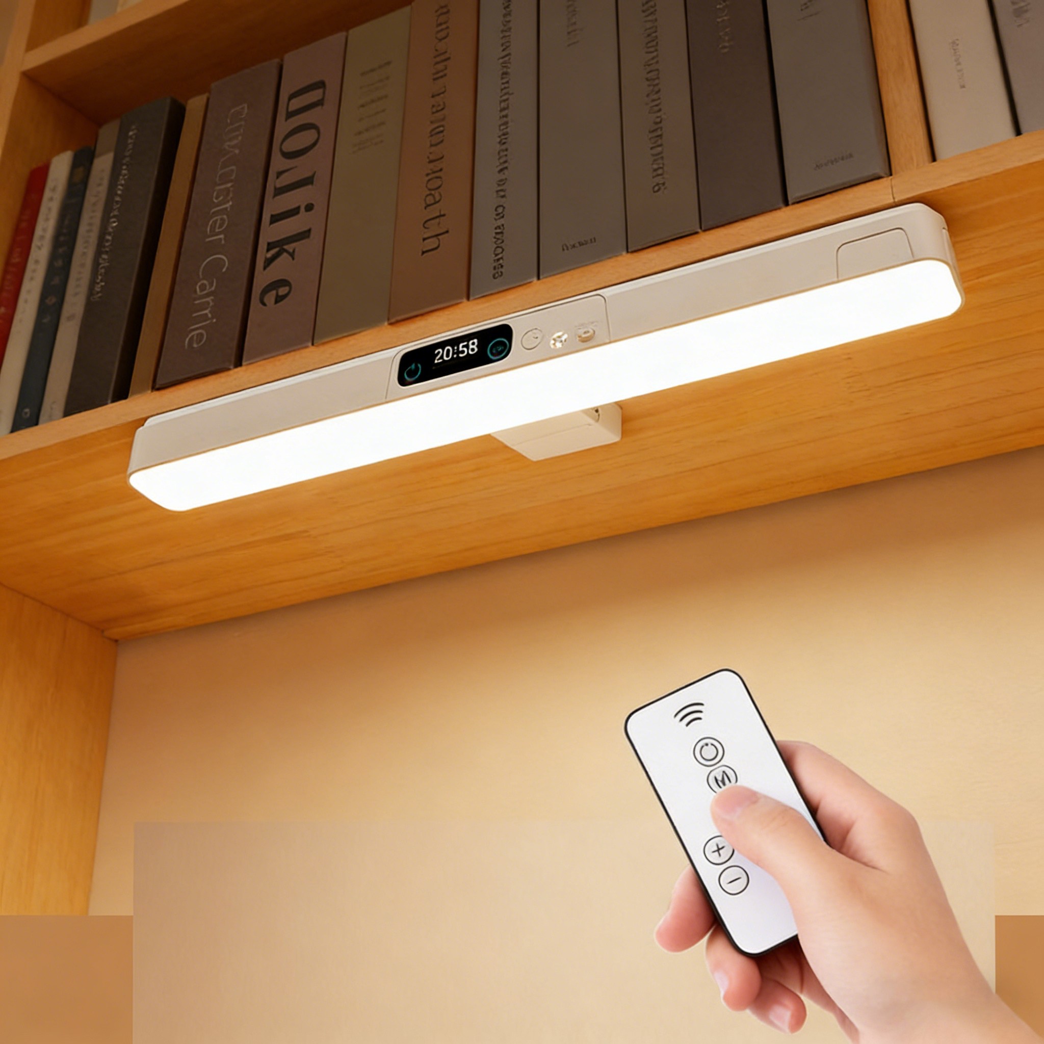 호밍사이 무선 자석 LED 블루라이트 차단 학습용 스탠드 시력보호 책상 조명 밝기조절 디지털 전력표시 무드등 9,900원