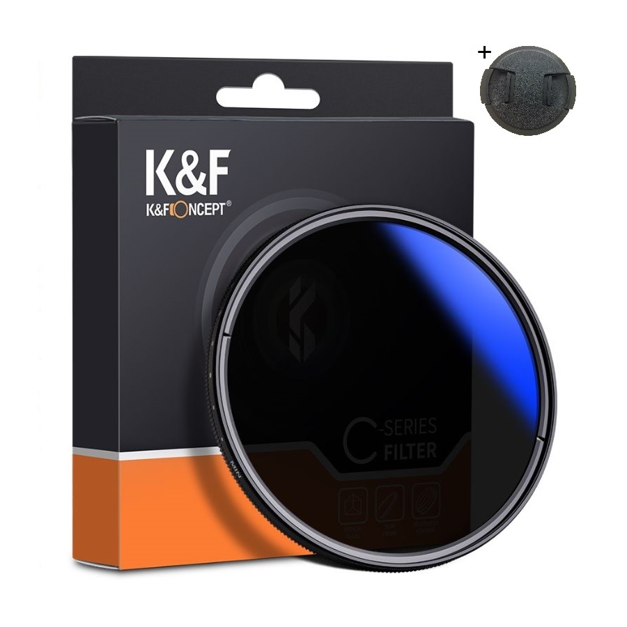 K&F Concept 55mm 슬림 NANO-C HMC ND2-400 가변 ND 필터 (블루코팅) (캡포함) AGC Glass Fader ND Filter +Cap 26,900원