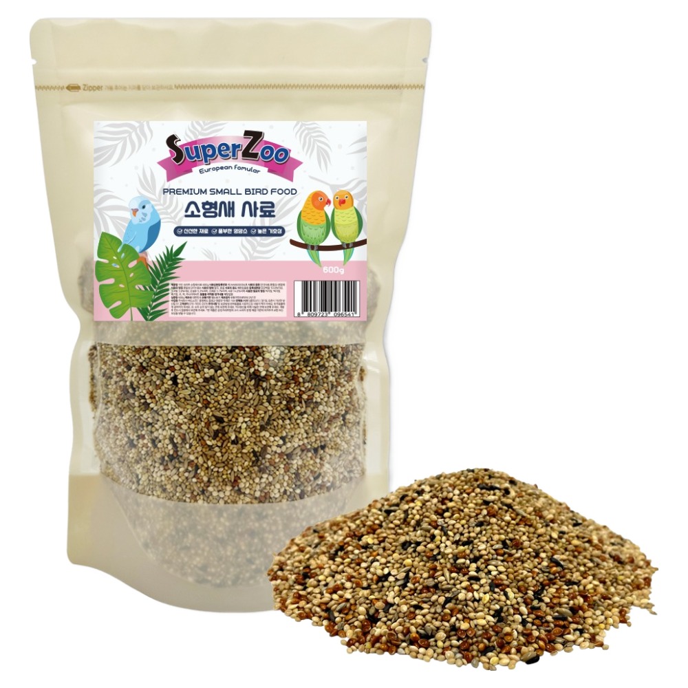 구딘 조류 슈퍼주 프리미엄 소형새 사료, 600g, 1개 3,450원