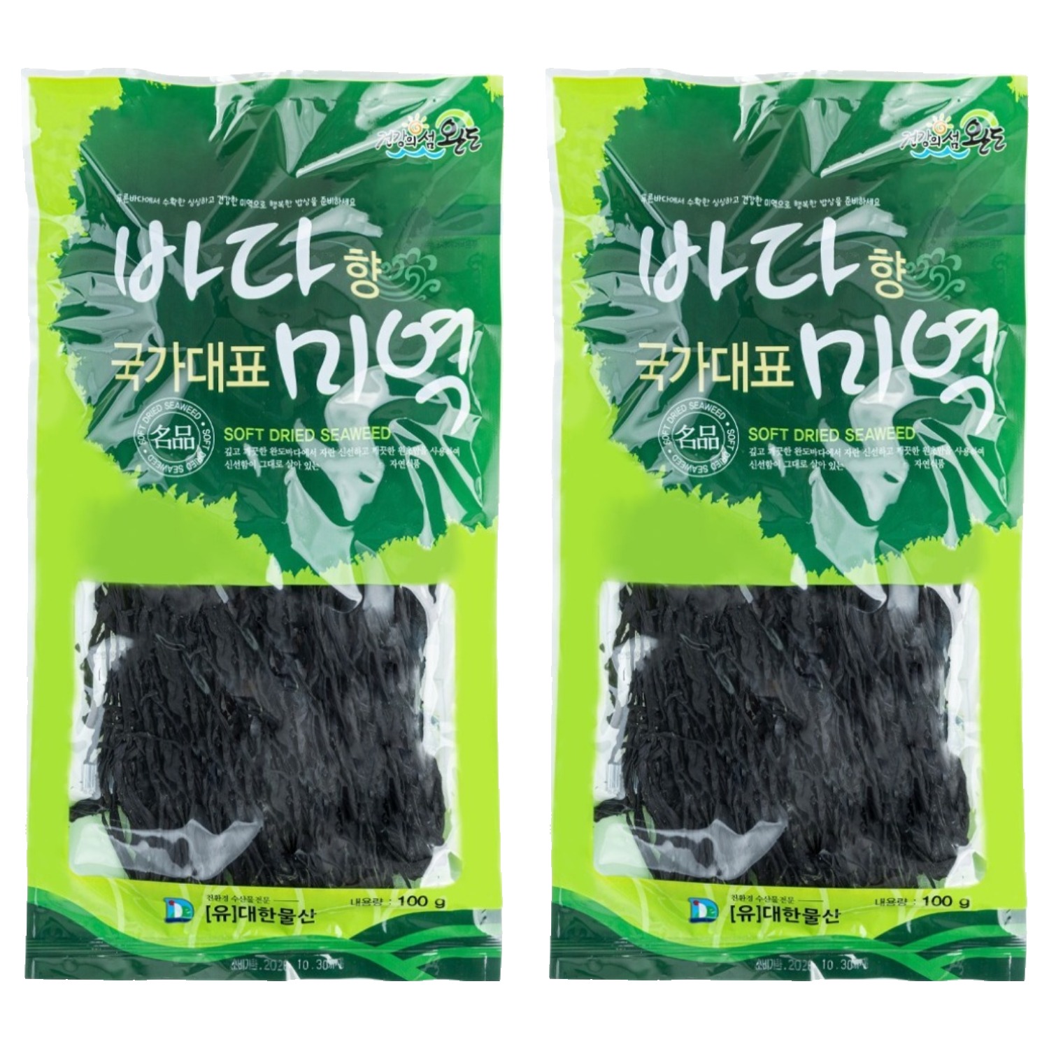 완도건강해 완도산 건미역, 100g, 2개 5,700원