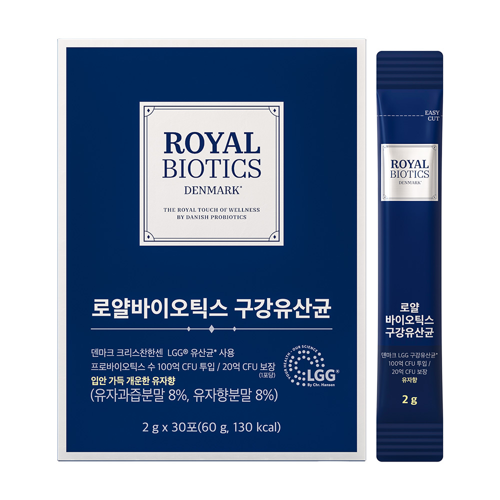 로얄바이오틱스 구강유산균 LGG 유산균, 1개, 60g 12,800원
