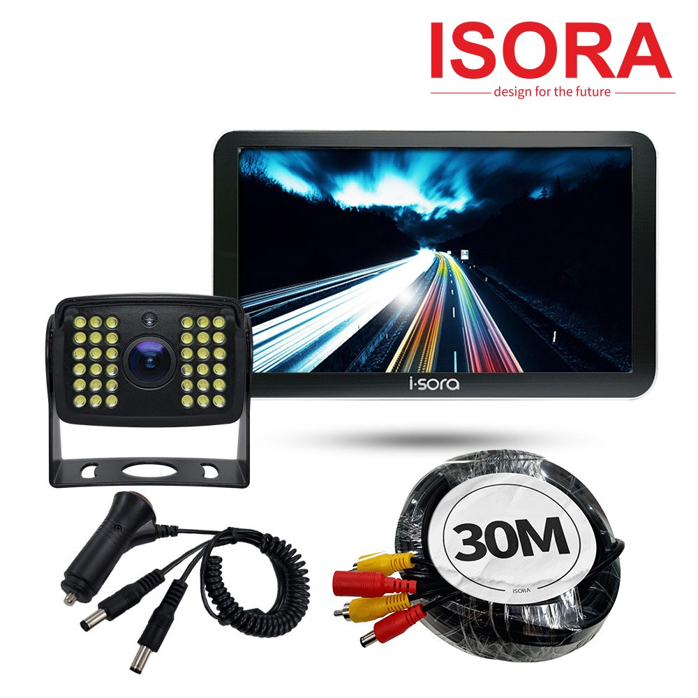 아이소라 야간컬러 화물차 후방카메라 AHD 모니터 세트 123만화소 와이드 미니 194,800원
