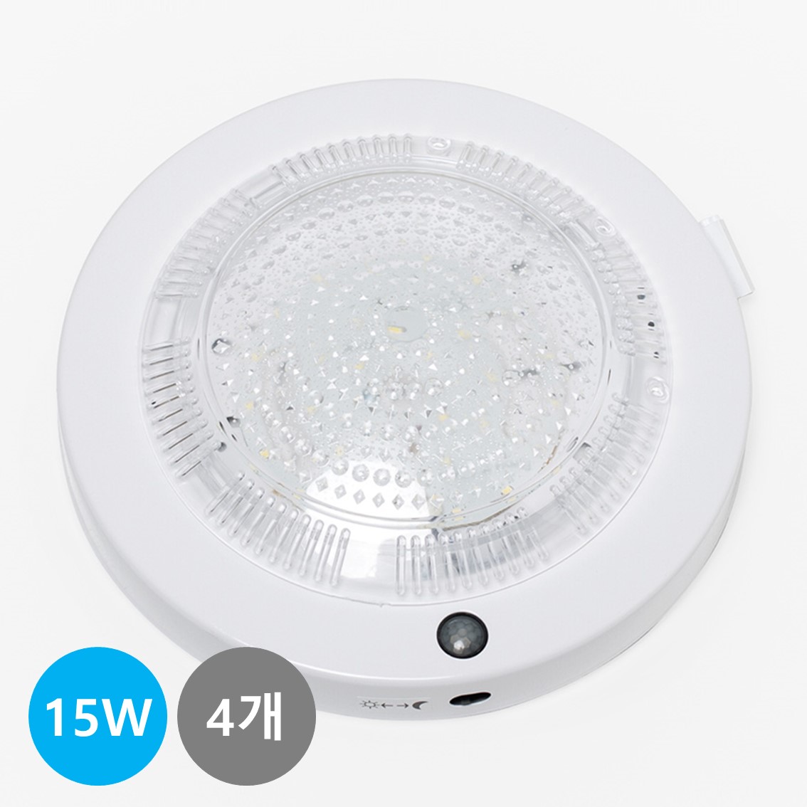 번개표 국산 LED 센서등 15W 원형 주광색(흰색빛), 1개 38,900원
