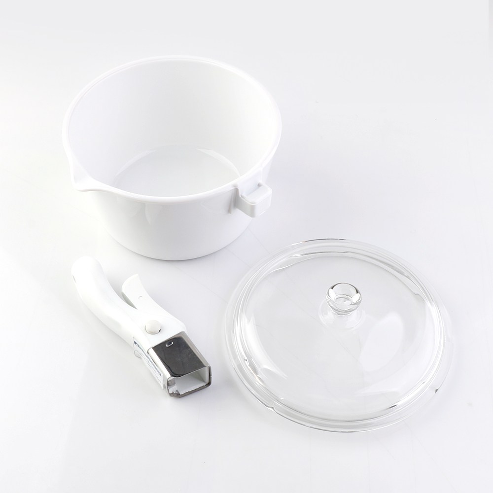 [유럽 프랑스 생산] ECLIPSE 퓨어 화이트 내열 유리 냄비, 편수 20cm (1.8L) 베이직, 퓨어 화이트 56,900원