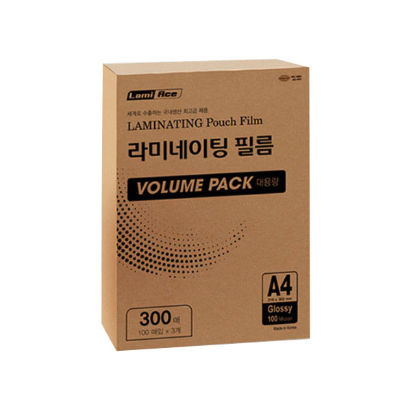 [감동] 기계코팅필름 300매, 1팩, A4 29,200원