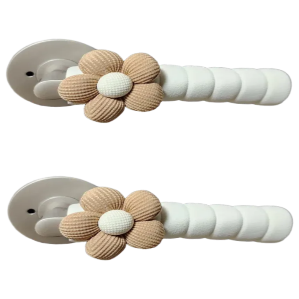 트랠리 꽃잎 문손잡이 보호쿠션 커버 2개입, 베이지 6,900원