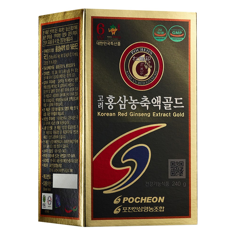 포천홍삼 고려홍삼농축액골드 240g, 240g, 1개 103,100원