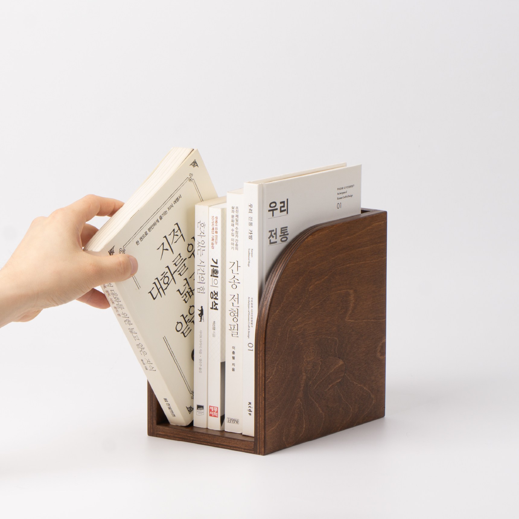 느루 단정 책꽂이 1칸 2칸 우드 책상위 책장 미니 책꽂이, 1단, 밤나무 38,000원