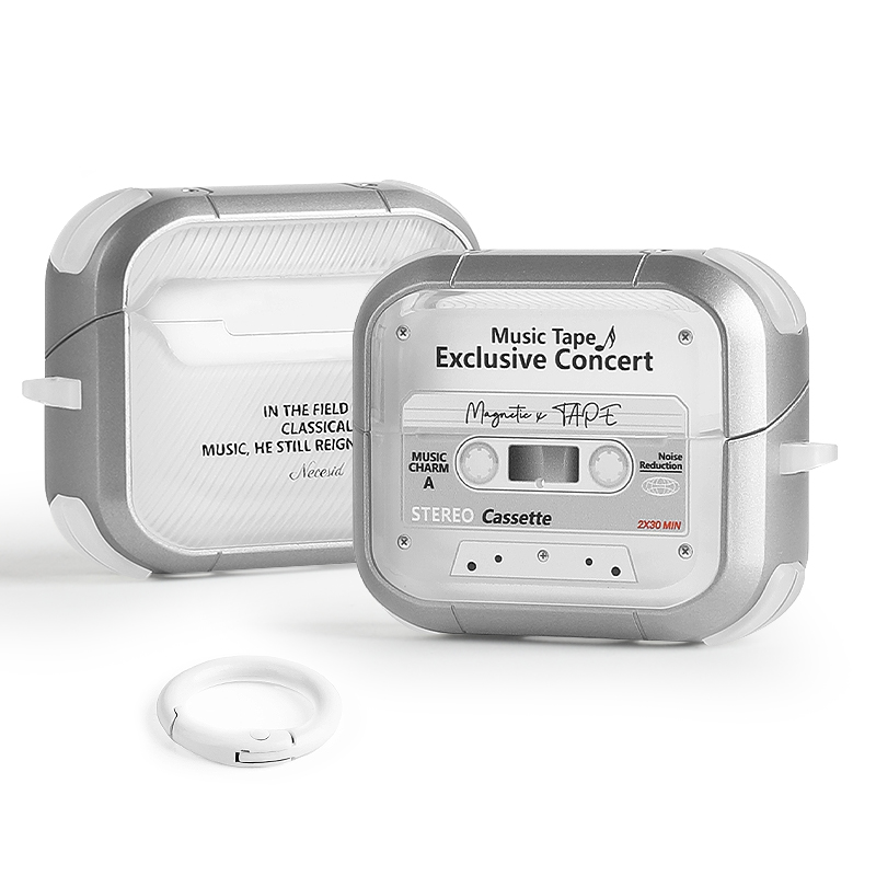 네쎄시드 카세트테이프 갤럭시 버즈 케이스, Gray, 갤럭시 버즈 3 / 3 Pro, 1개 22,900원