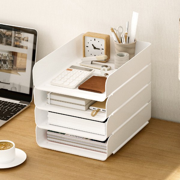 라라하우스 오픈 모듈 A4 문서 서류 정리 트레이 정리함, 4단, 세로형 화이트 26,980원