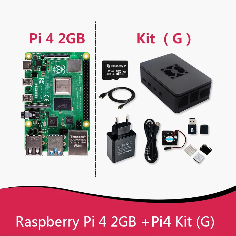 TFT 공식  Raspberry Pi 4 모델 B 개발 보드 또는 키트(G) RAM 1GB 코어 CPU 1.5Ghz 3B+보다 3개의 속도 186,300원