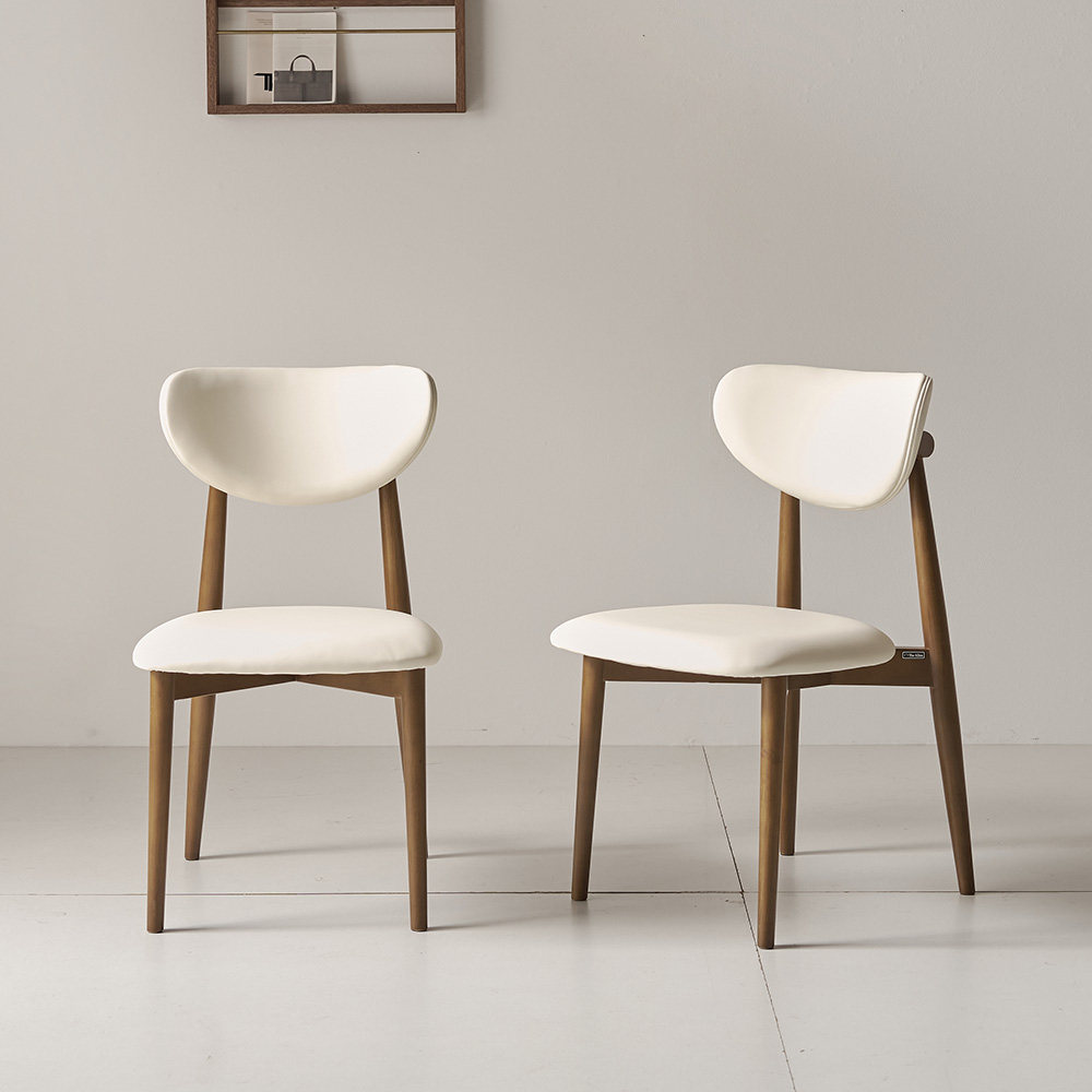 더끌림 모린 고무나무 원목 의자 IKMB05, 2개, 브라운 220,000원