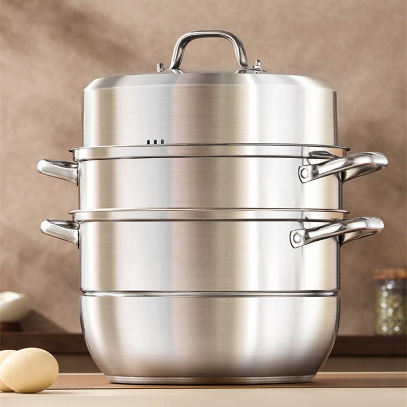 CookNest 3단 인덕션 찜기 냄비 304 스텐 찜솥 곰솥 대형 48,800원