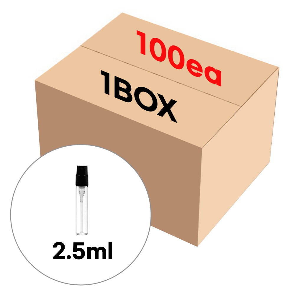 플라스틱캡 스프레이 용기 바이얼 블랙 투명 2.5ml (1BOX 100개), 단일상품 39,900원