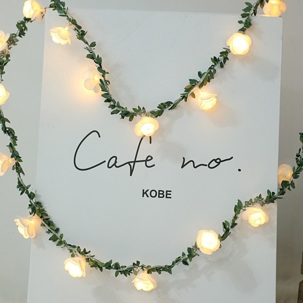 21세기트랜드 LED줄조명 모음전 인테리어조명 크리스마스전구 장식 줄조명 (해외 직구 상품 아닌 국내 발송 상품입니다.), 3.나뭇잎 장미 전구3m20구-황색, 1개 11,500원